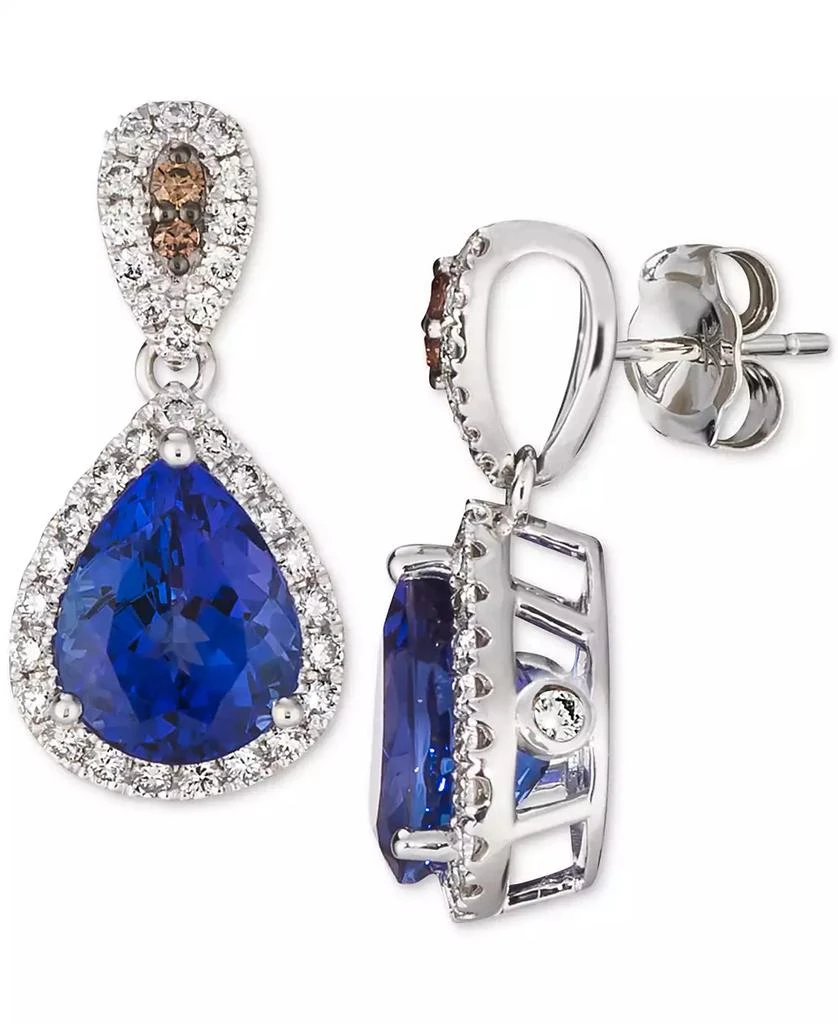 商品Le Vian|Blueberry Tanzanite (2 ct. t.w.) & Diamond (5/8 ct. t.w.) Drop Earrings in 14k White Gold,价格¥11773,第3张图片详细描述