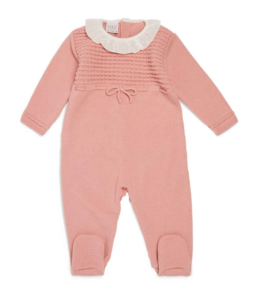 商品Paz Rodriguez|Wool Collared All-In-One (0-12 Months),价格¥513,第1张图片