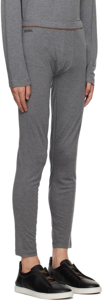 商品Zegna|Gray Embroidered Lounge Pants,价格¥1351,第2张图片详细描述