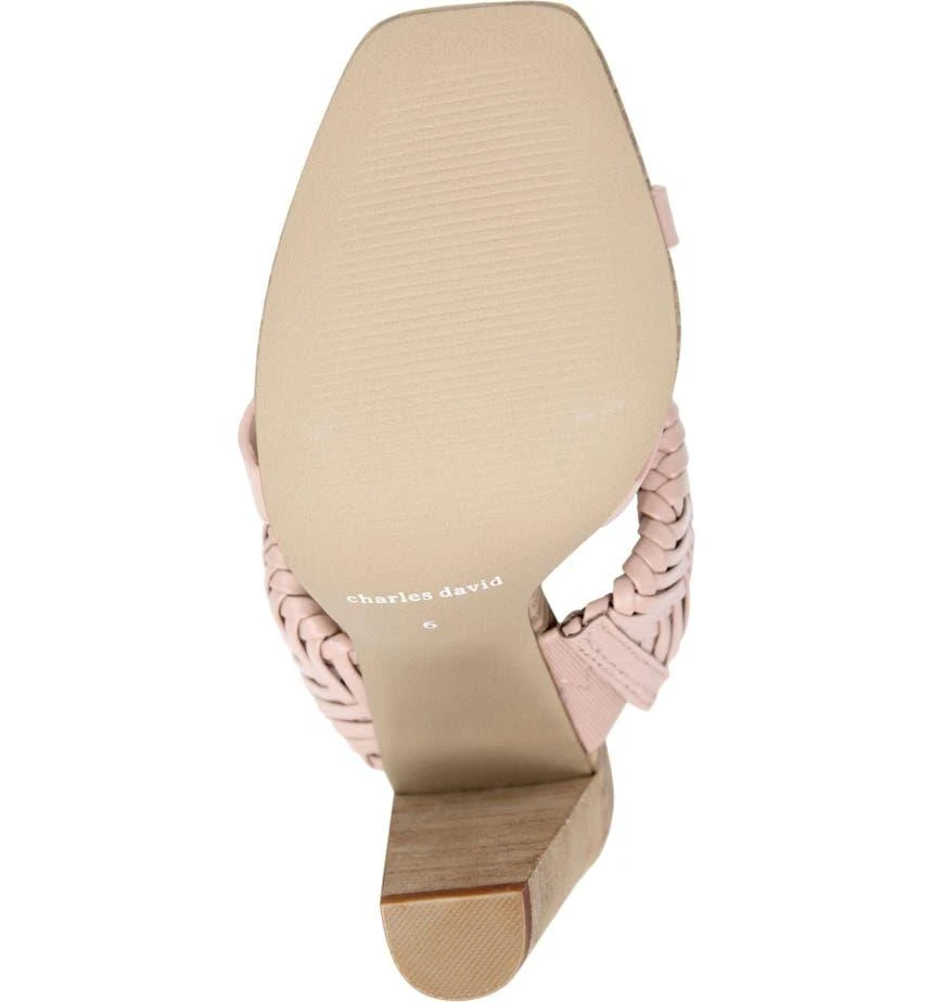 商品Charles David|Horatio Block Heel Leather Sandal,价格¥348,第5张图片详细描述