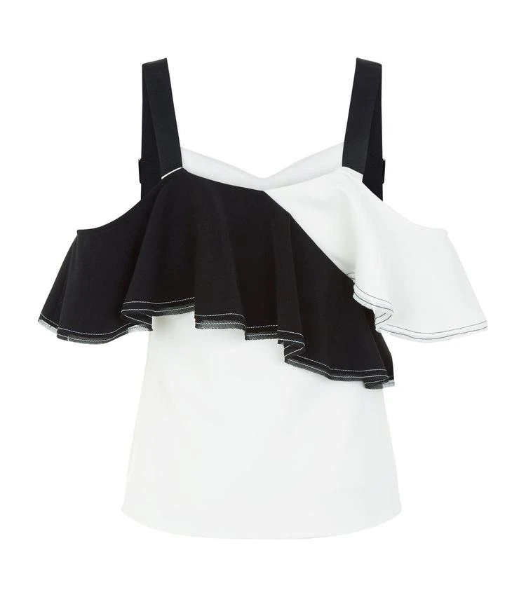 商品Self Portrait|Crepe Frill Top,价格¥2245,第2张图片详细描述