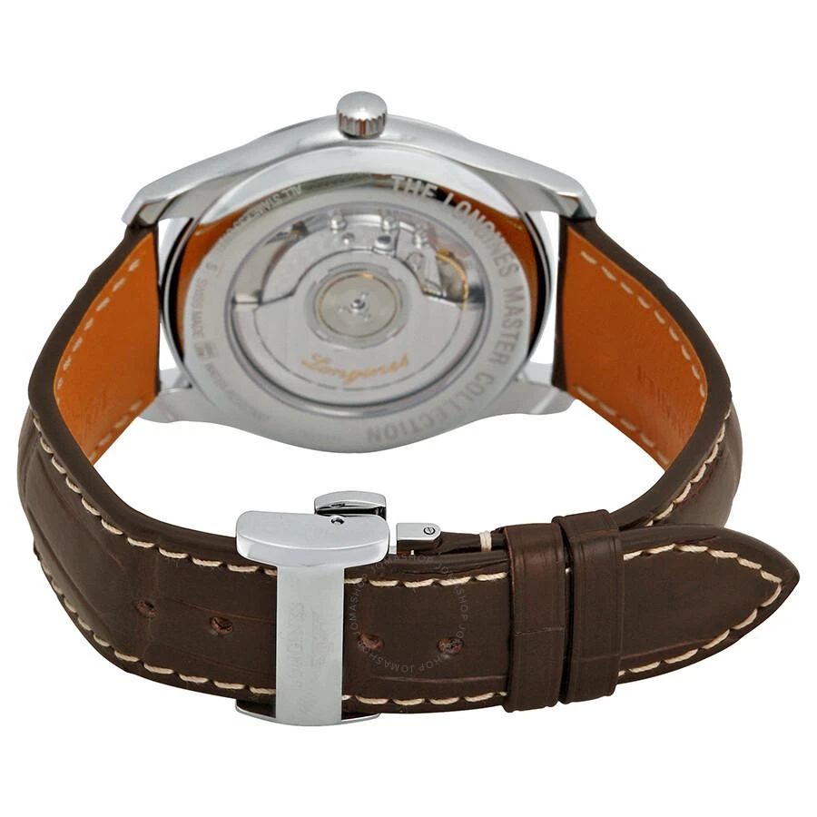 商品Longines|Master Automatic Silver Dial Brown Leather Watch L27934783,价格¥11289,第3张图片详细描述