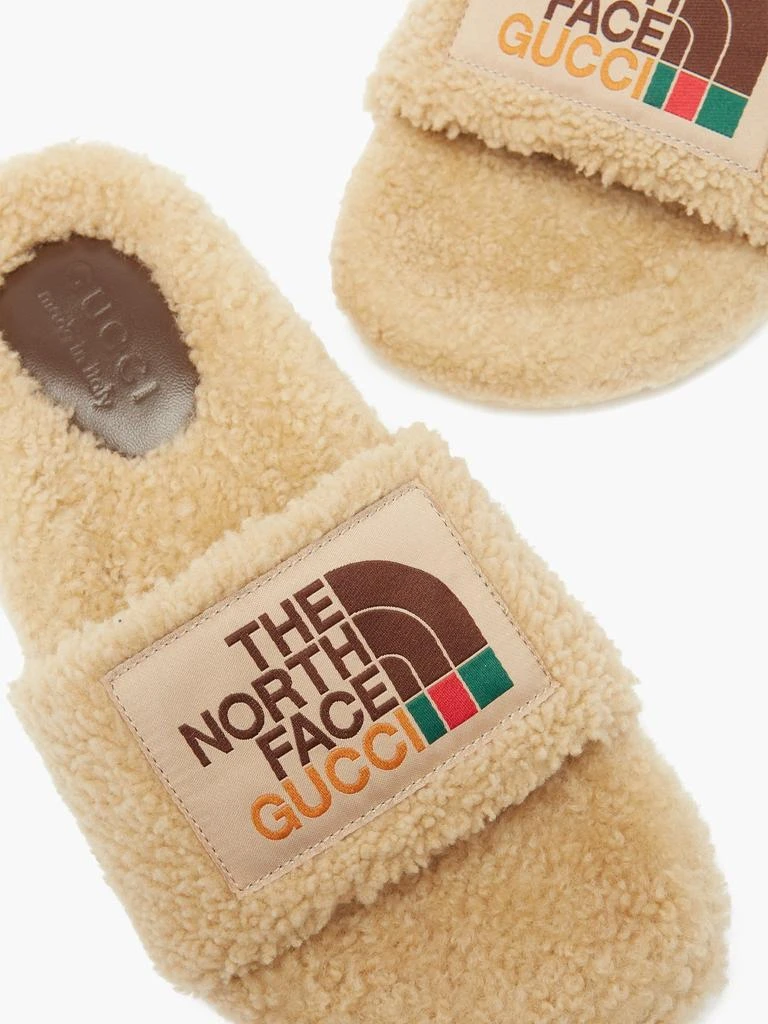商品Gucci|X The North Face shearling slides,价格¥6822,第2张图片详细描述