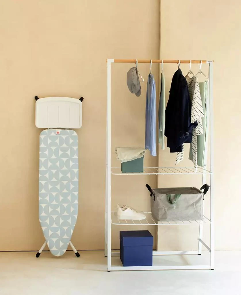 商品Brabantia|Ironing Board B, 49 x 15" 124 x 38 Centimeter - Solid Steam Unit Holder, 1" 25 Millimeter White Frame,价格¥1014,第5张图片详细描述
