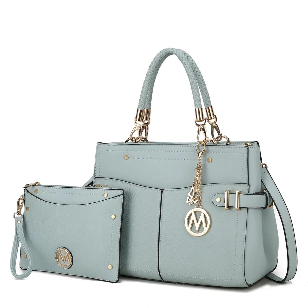 Tenna Vegan Leather Women’s Satchel Bag with Wristlet 商品