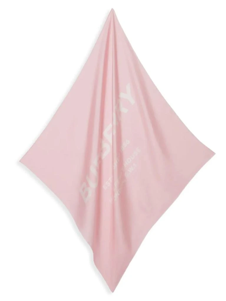 商品Burberry|Burberry - Branded Inverse Silk Scarf,价格¥2978,第3张图片详细描述