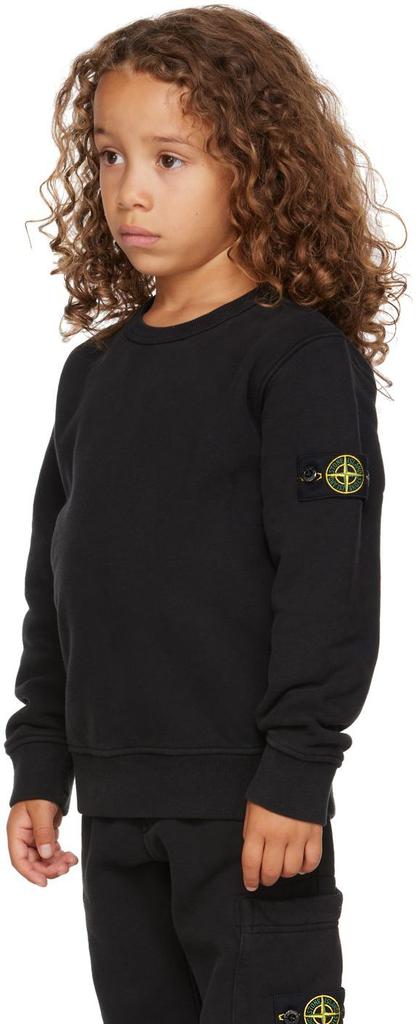 Kids Black Garment-Dyed Sweatshirt商品第4张图片规格展示