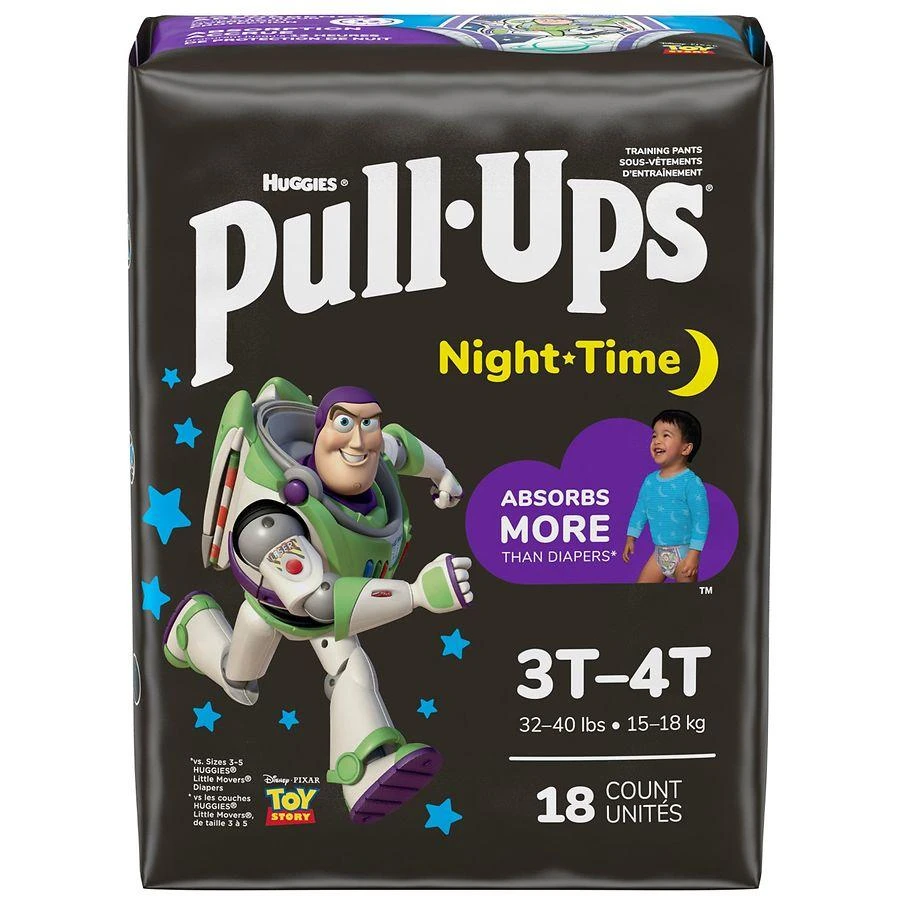 商品Huggies Pull-Ups|Boys' Night-Time Potty Training Pants Size 3T-4T,价格¥79,第3张图片详细描述