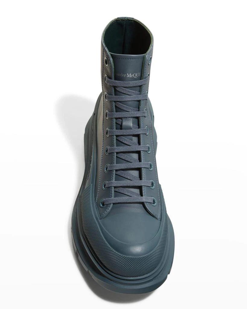 商品Alexander McQueen|Men's Tread Slick Chunky-Sole Ankle Combat Boots,价格¥2977,第5张图片详细描述