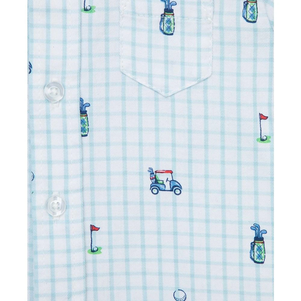 商品Little Me|Baby Boys Golf Shirt and Pants Set,价格¥298,第3张图片详细描述