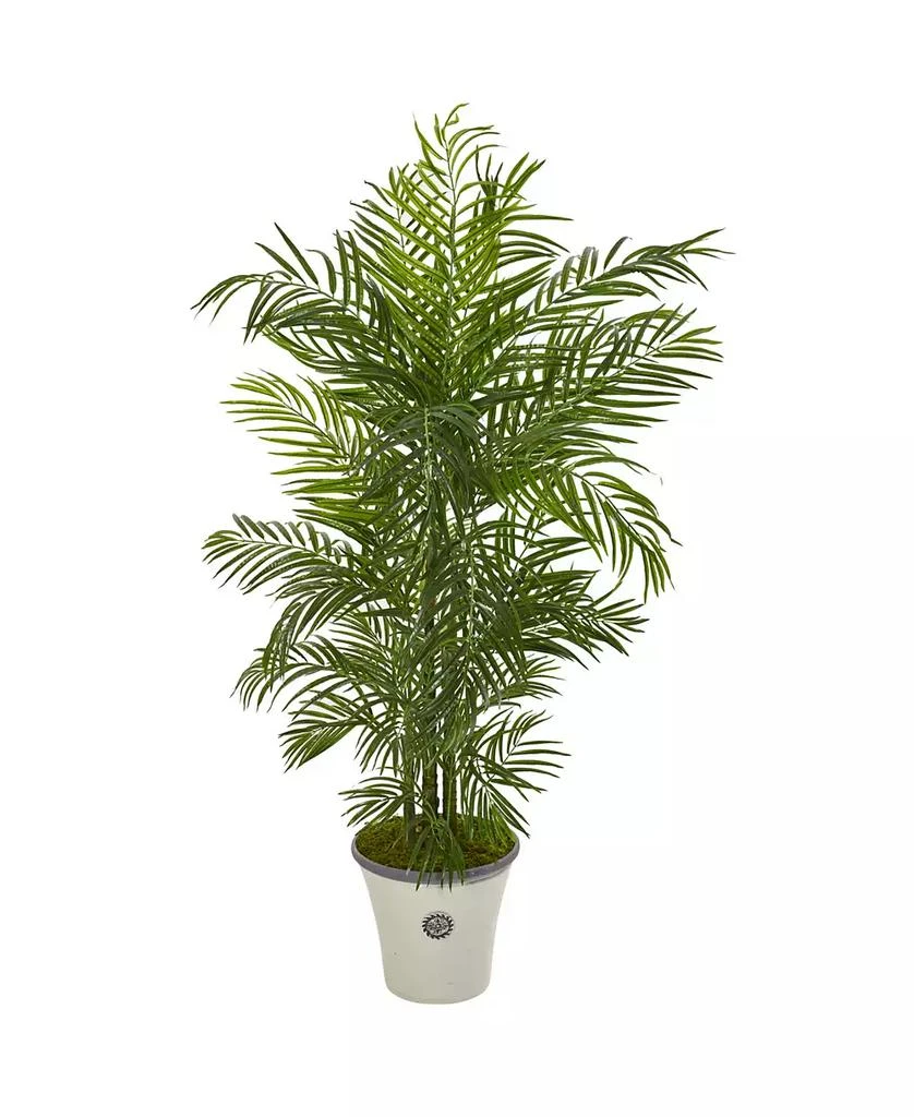 商品NEARLY NATURAL|6' Areca Palm Artificial Tree in Planter UV Resistant Indoor/Outdoor,价格¥2402,第1张图片