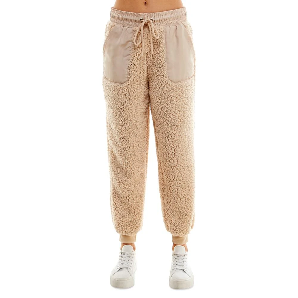 商品Planet Gold|Juniors' High-Rise Sherpa Jogger Pants,价格¥43,第5张图片详细描述