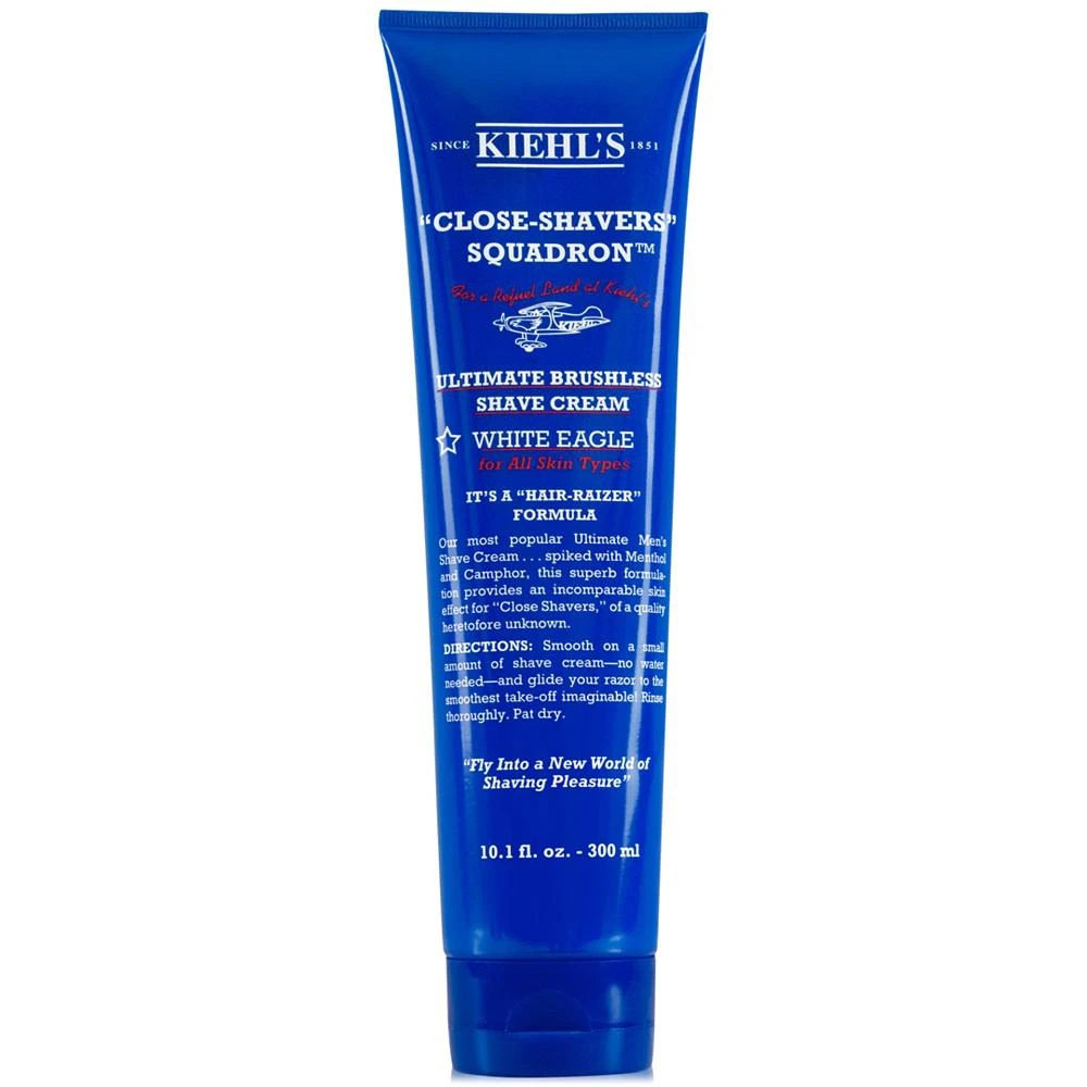 商品Kiehl's|Close-Shavers Squadron Ultimate Brushless Shave Cream - White Eagle, 10-oz,价格¥139,第1张图片