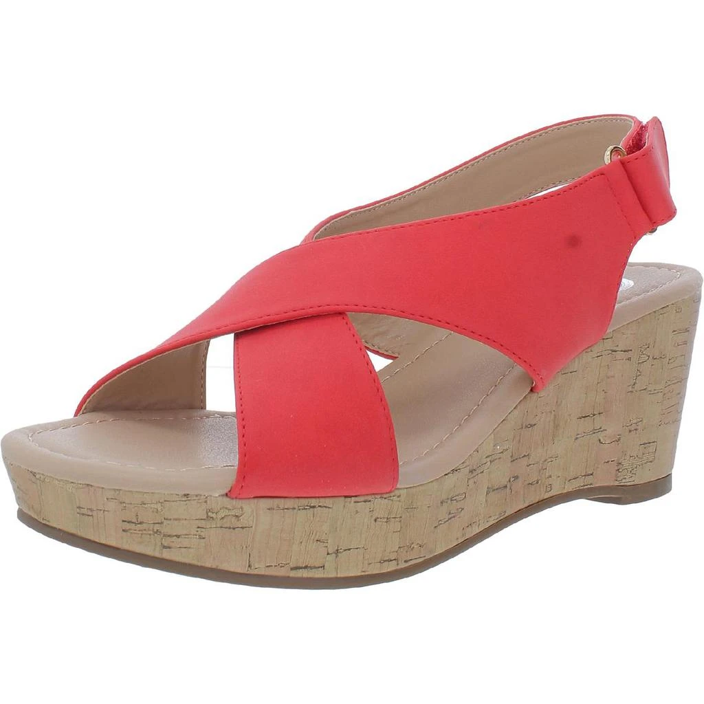 商品Journee Collection|Journee Collection Womens Jenice Cork Open Toe Wedge Sandals,价格¥62,第2张图片详细描述