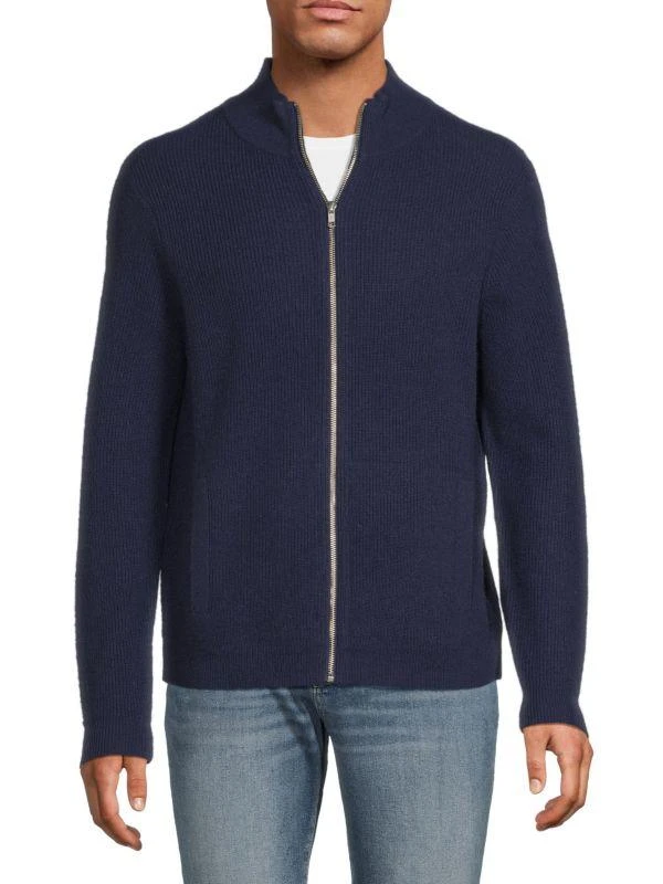 商品Magaschoni|Solid Cashmere Zip Cardigan,价格¥474,第1张图片