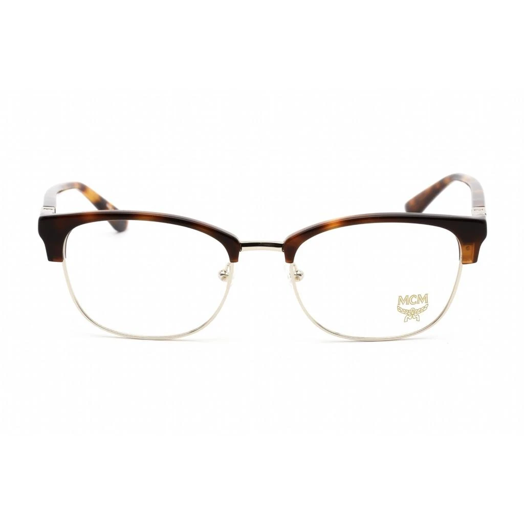 商品MCM|Mcm Unisex Eyeglasses - Clear Lens Havana Rectangular Plastic Frame | MCM2718 213,价格¥529,第2张图片详细描述