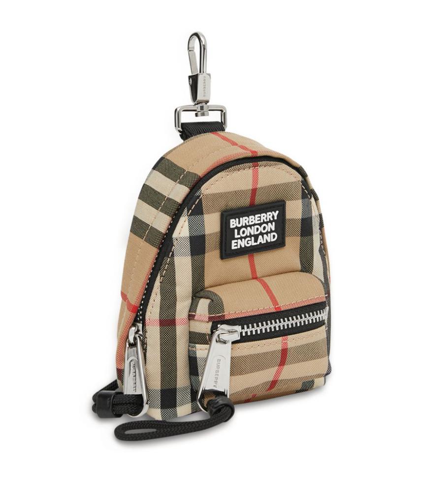 Vintage Check backpack key charm商品第2张图片规格展示