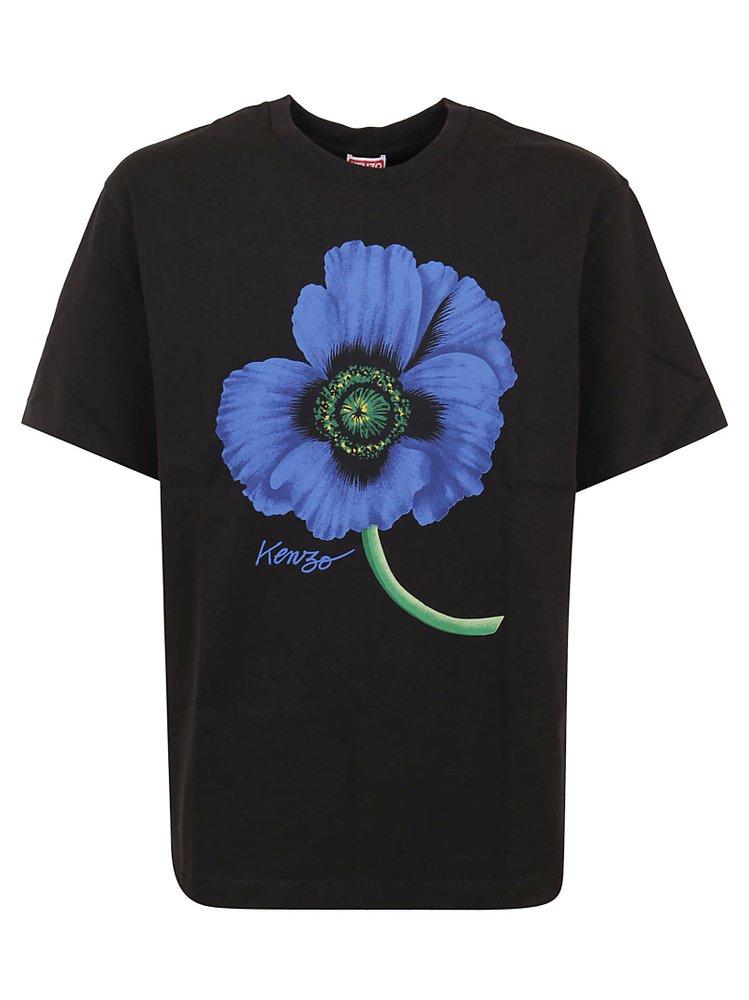 Kenzo Graphic Printed Crewneck T-Shirt商品第1张图片规格展示