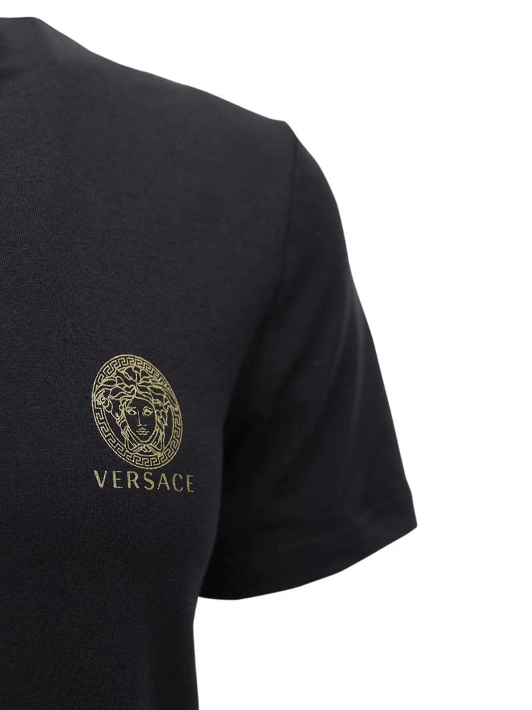 商品Versace|Logo Print Stretch Cotton T-shirt,价格¥504,第3张图片详细描述