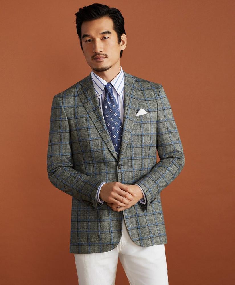 Golden Fleece® Linen-Cotton Plaid Sport Coat商品第3张图片规格展示