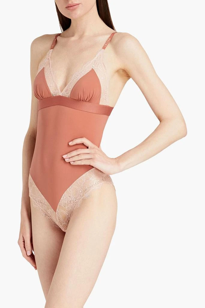 商品LOVE STORIES|Doris lace-trimmed stretch-jersey bodysuit,价格¥112,第4张图片详细描述