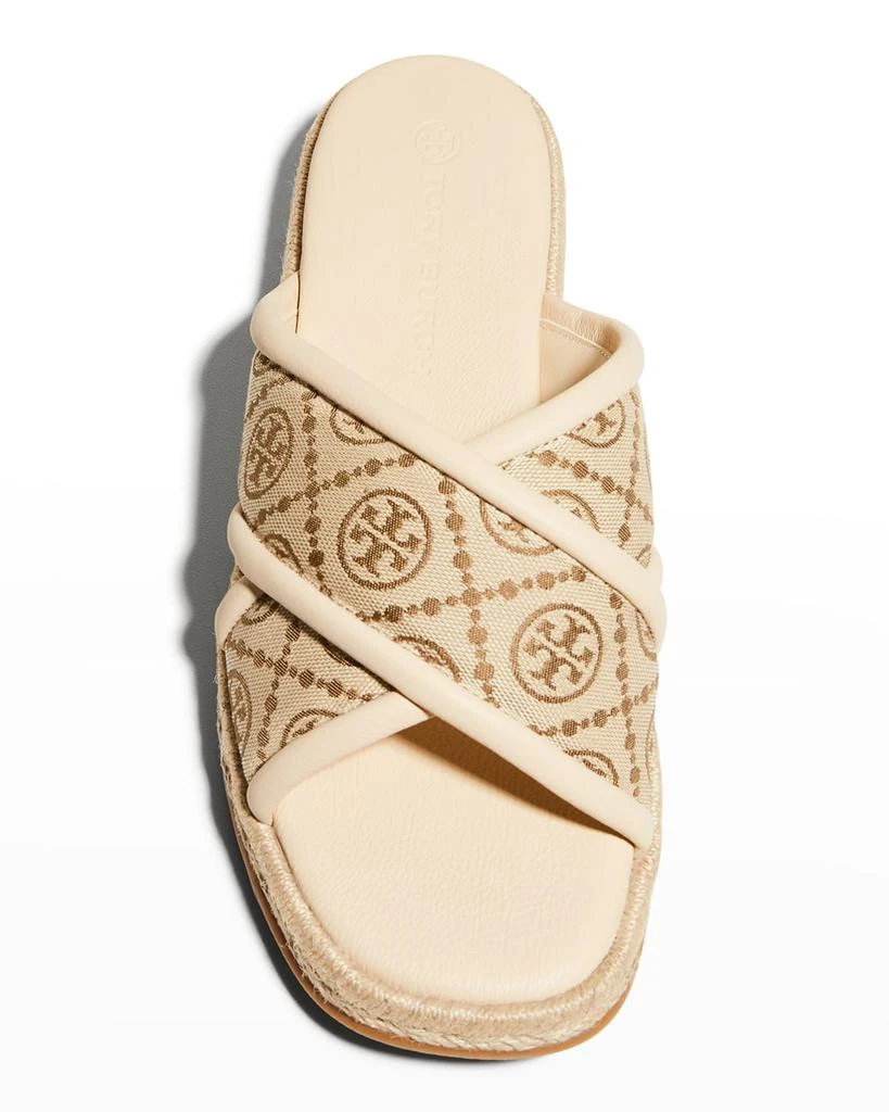 商品Tory Burch|T Monogram Crisscross Espadrille Sandals,价格¥1390,第5张图片详细描述