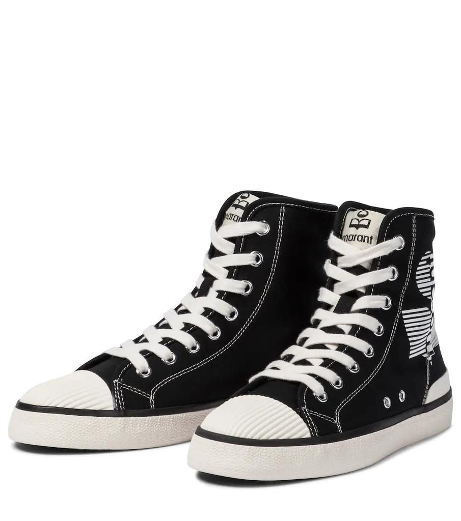 Benkeen canvas high-top sneakers商品第5张图片规格展示