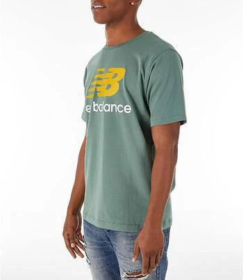 商品New Balance|Men's New Balance Essentials Stacked Logo T-Shirt,价格¥112,第4张图片详细描述