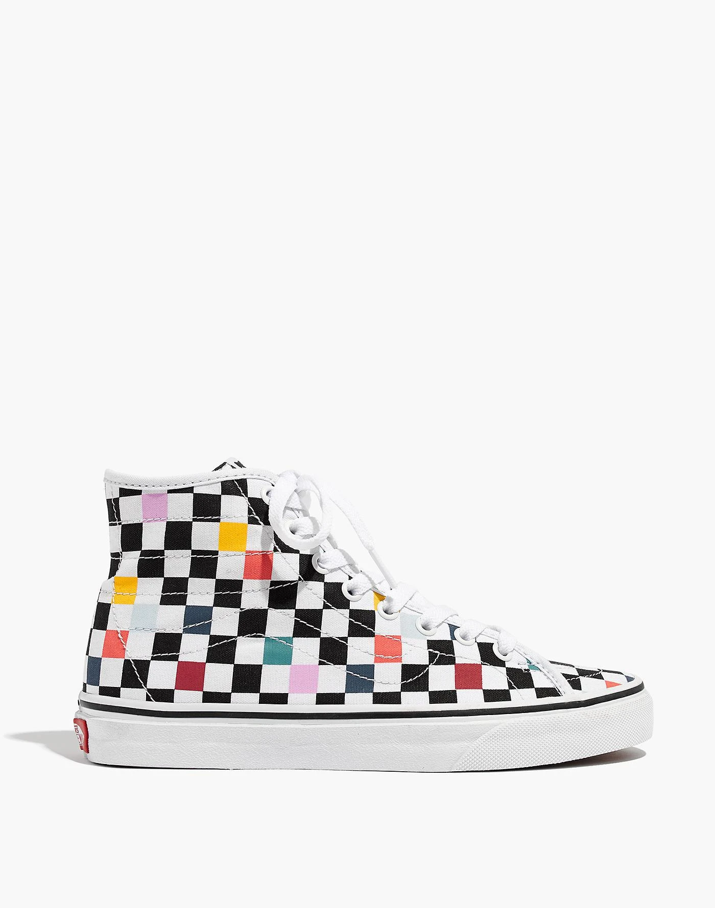 商品Madewell|Vans® SK8-Hi Decon 男女同款高帮休闲鞋 in Party Checkerboard,价格¥396,第3张图片详细描述