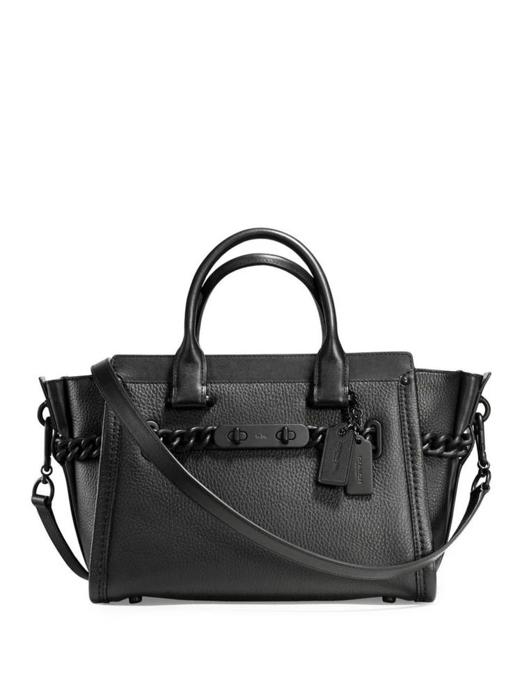 商品Coach|Swagger 27 Leather Satchel,价格¥1929,第1张图片