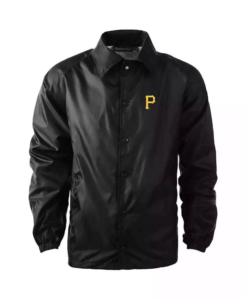 商品Dunbrooke|Men's Pittsburgh Pirates Coach's Raglan Full-Snap Windbreaker Jacket,价格¥377,第1张图片