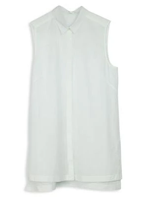 商品[二手商品] Helmut Lang|Helmut Lang Sleeveless Collared Blouse In White Cotton,价格¥1516,第2张图片详细描述