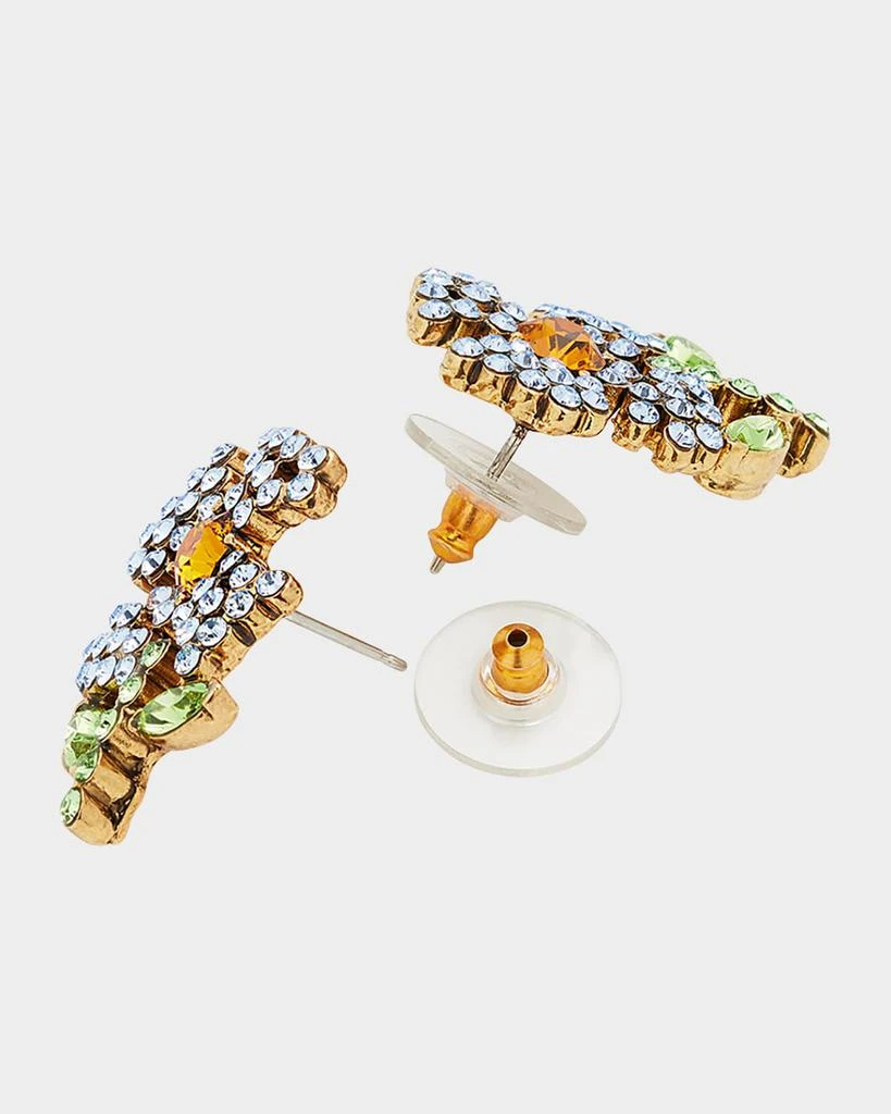 商品Oscar de la Renta|Crystal Flower Earrings,价格¥2066,第4张图片详细描述