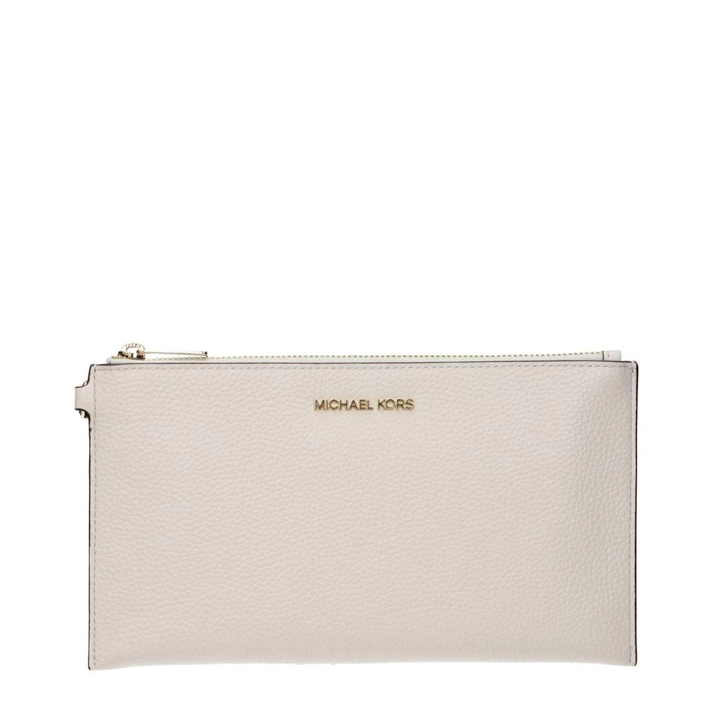 商品Michael Kors|Michael Kors Beige Leather Clutch Bags,价格¥1463,第1张图片