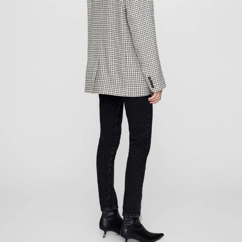 商品ANINE BING|Kaia Blazer Cream And Tan Check,价格¥3400,第2张图片详细描述