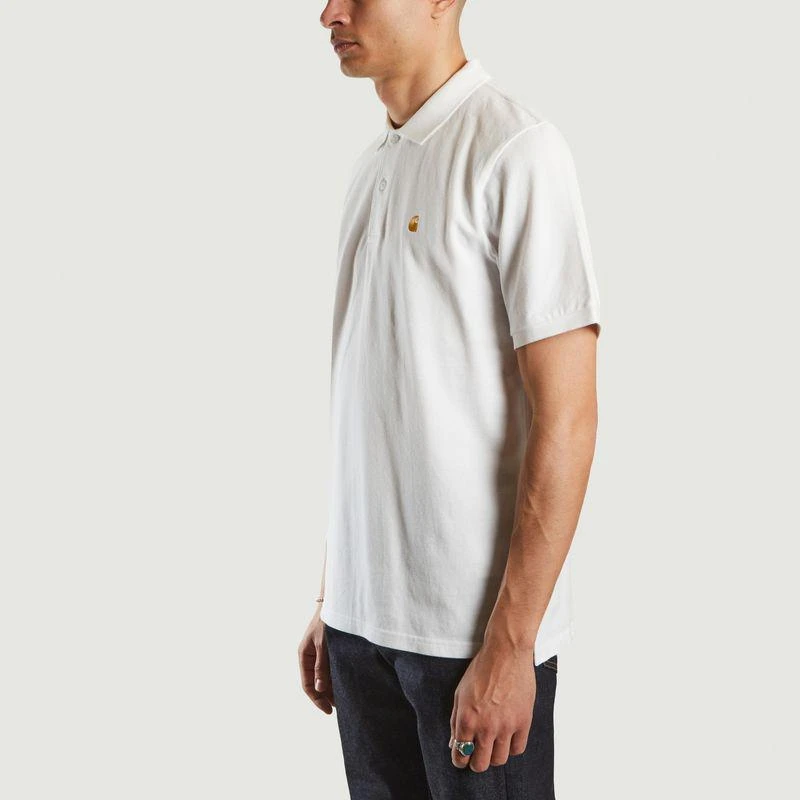 商品Carhartt|Chase Pique Polo White Gold CARHARTT WIP,价格¥452,第2张图片详细描述