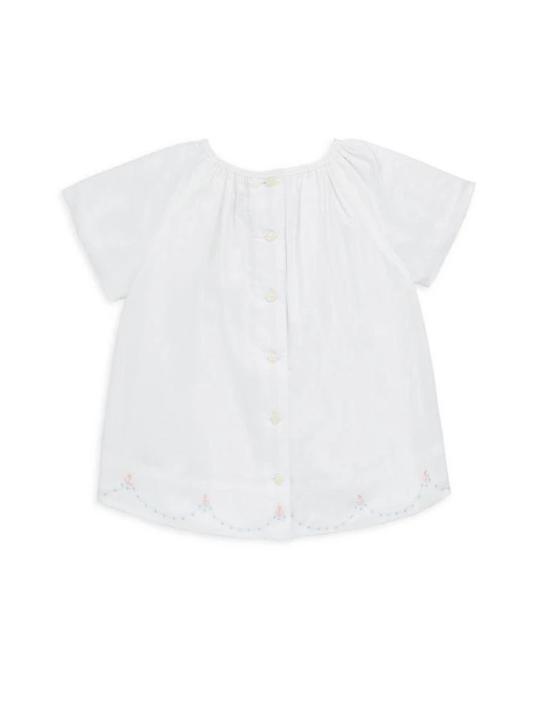 商品Ralph Lauren|Baby Girl's Nautical Embroidered Top & Bloomer Set,价格¥173,第2张图片详细描述