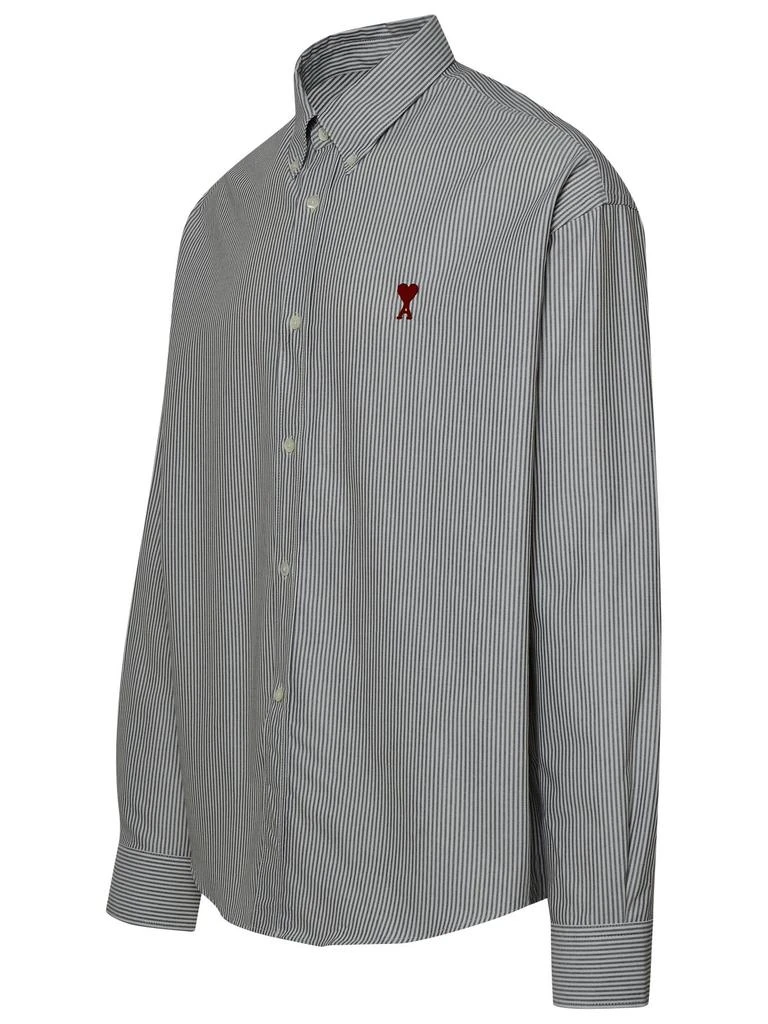 商品AMI|AMI Paris Logo Embroidered Stripe Detailed Shirt,价格¥1737,第3张图片详细描述