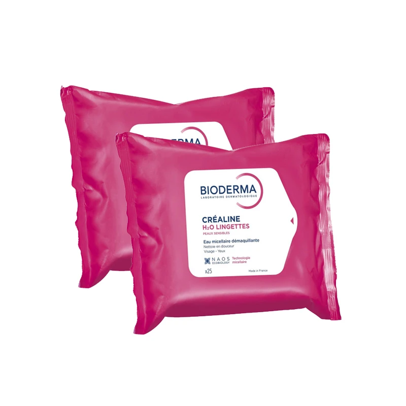 Bioderma贝德玛粉水卸妆湿巾25抽 1-2包装 商品