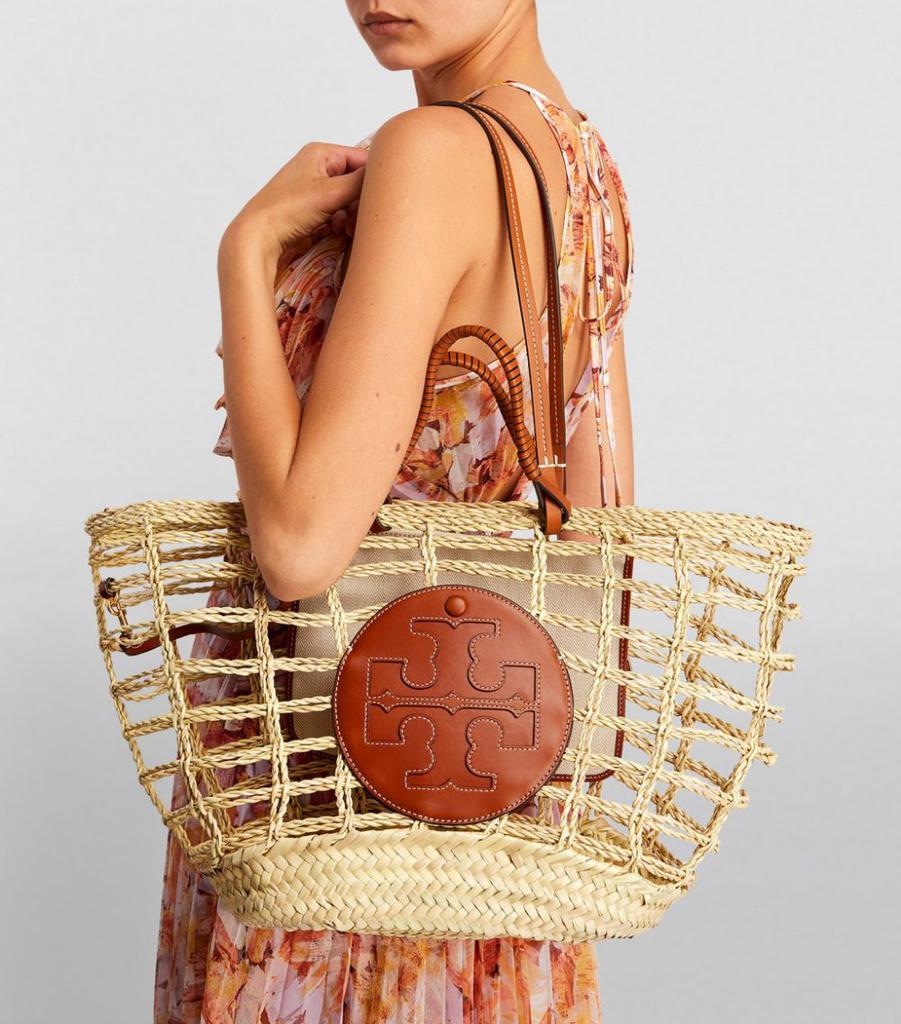 商品Tory Burch|Open-Weave Ella Tote Bag,价格¥4604,第4张图片详细描述