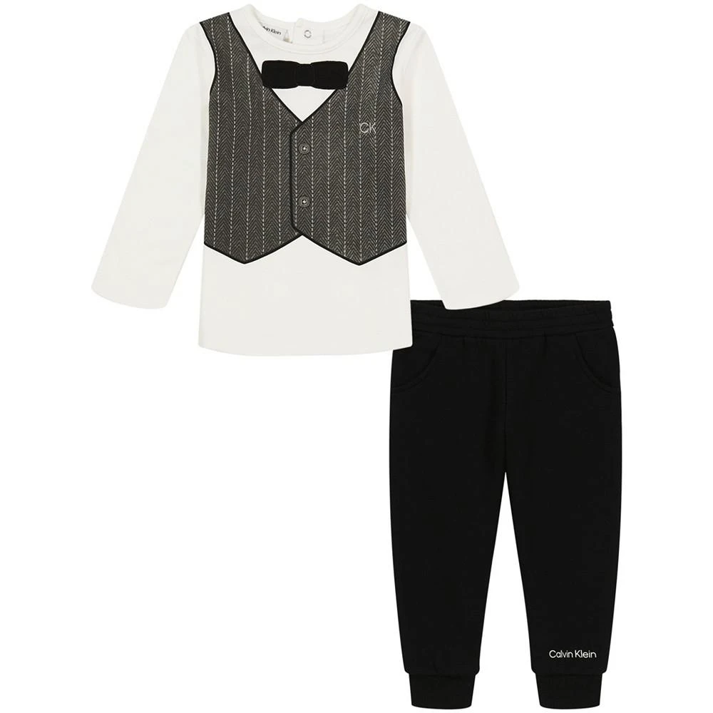 商品Calvin Klein|Baby Boys 2 Piece Novelty Pants Set,价格¥151,第1张图片