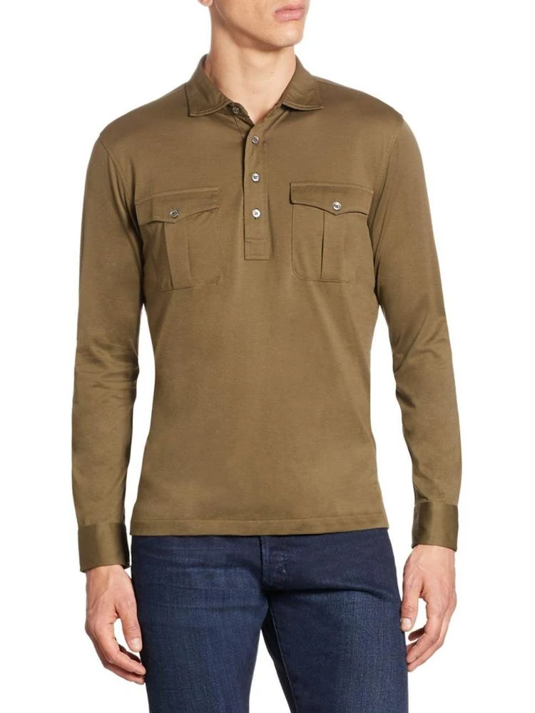 商品Ralph Lauren|Cotton Military Popover Shirt,价格¥351,第1张图片