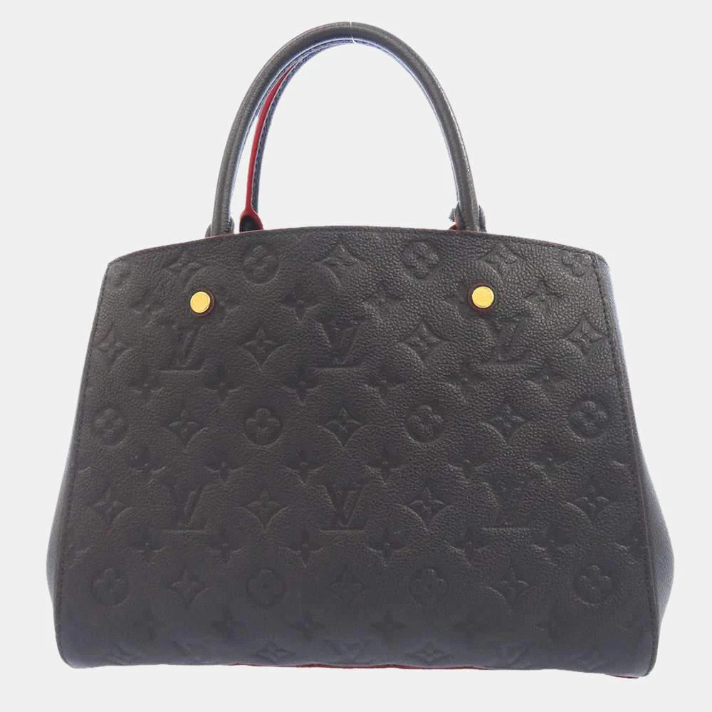 商品[二手商品] Louis Vuitton|Louis Vuitton Blue/Red Monogram Empreinte Leather Montaigne MM Tote Bag ,价格¥18513,第3张图片详细描述