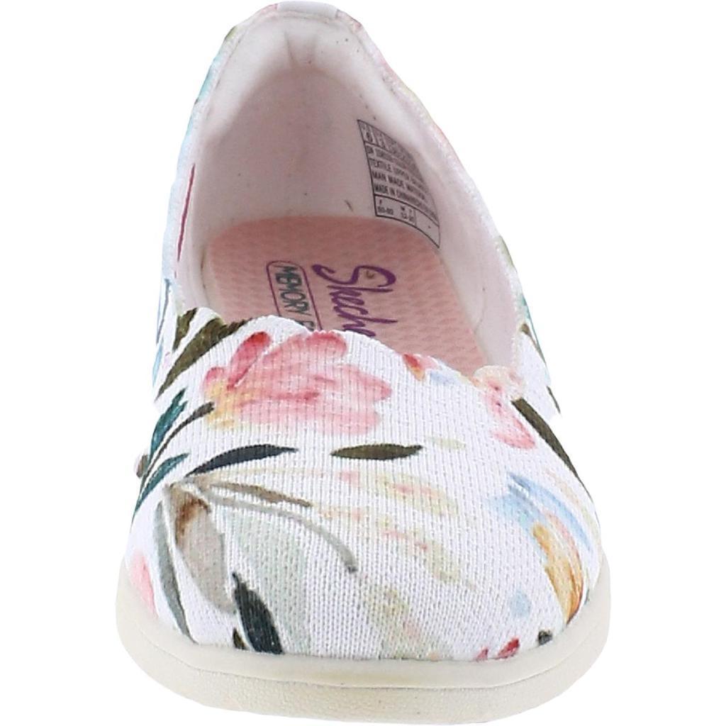 商品SKECHERS|Skechers Womens Cleo Flex-Floressence Canvas Lifestyle Slip-On Sneakers,价格¥357,第7张图片详细描述