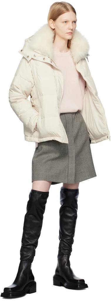 商品Yves Salomon|White Belted Down Jacket,价格¥7285,第5张图片详细描述