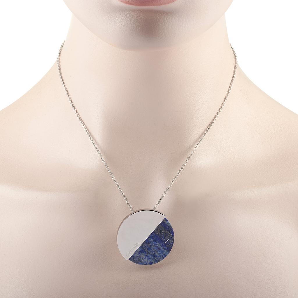 Calvin Klein Spicy Stainless Steel Lapis Lazuli Necklace商品第2张图片规格展示