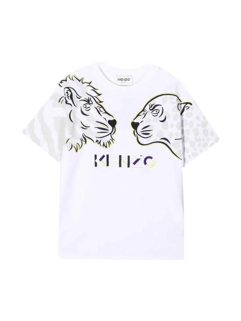 商品Kenzo|Kenzo Kids White T-shirt Unisex,价格¥687,第1张图片