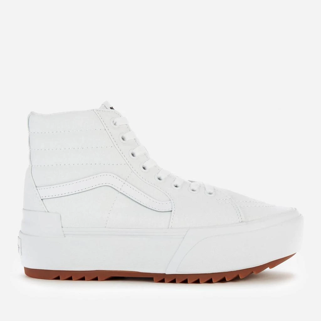 商品Vans|Vans Women's Canvas Sk8-Hi Stacked Trainers - True White,价格¥557,第1张图片