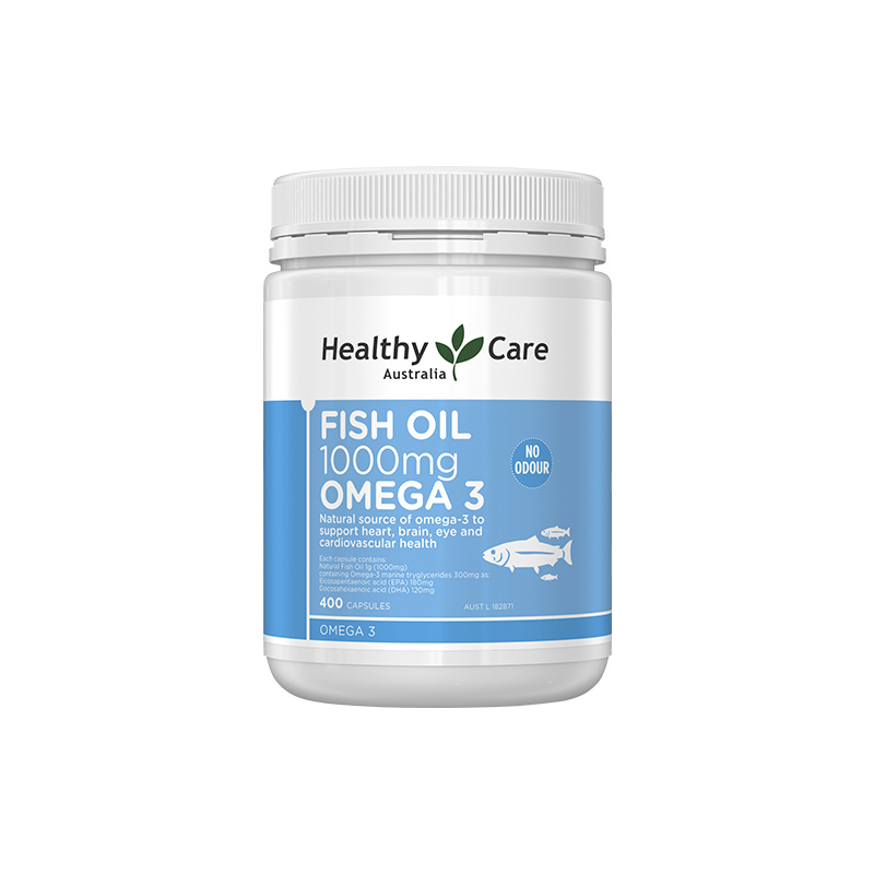 商品Healthy Care|澳大利亚 Healthy Care深海鱼油1000mg 400粒*3,价格¥412,第1张图片