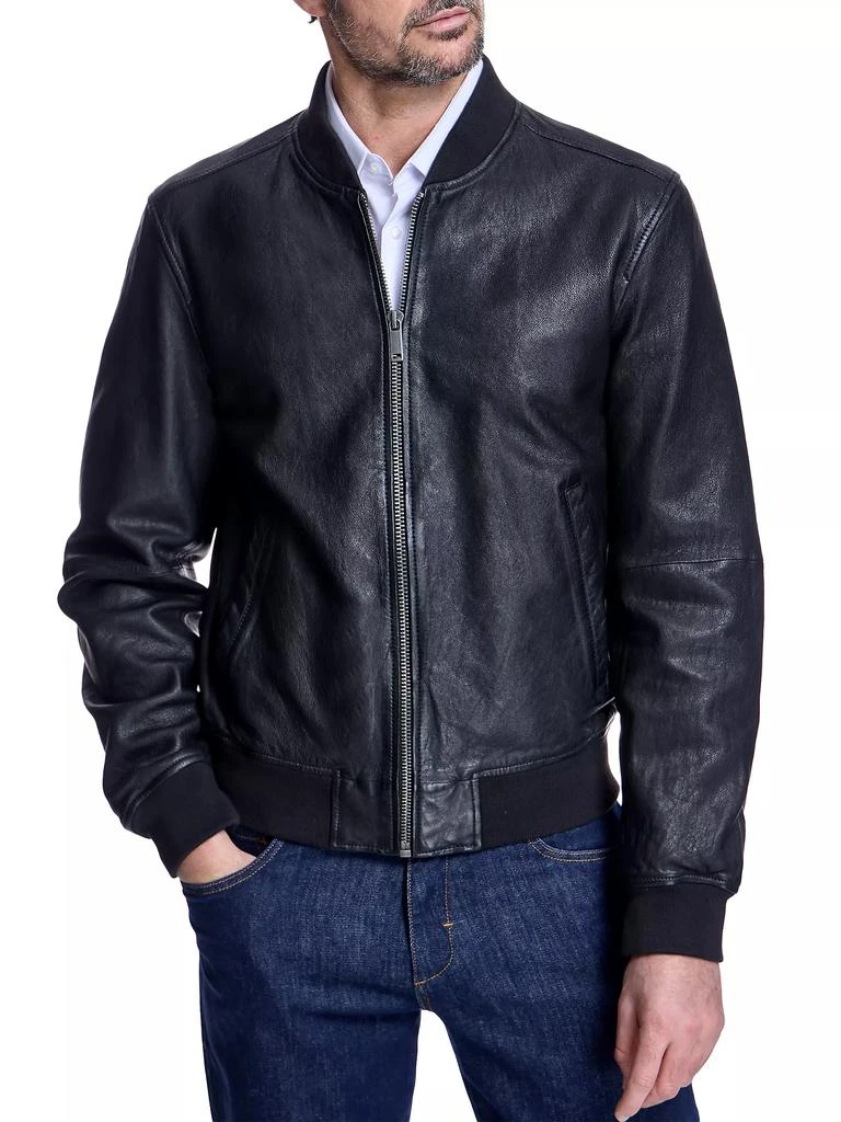 商品Maximilian|Men's Leather Bomber Jacket,价格¥7455,第2张图片详细描述